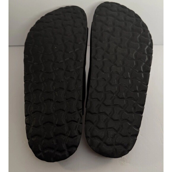 Womens Cushionaire Black Cork Footbed Sandals Size 6.5 EUC - Picture 9 of 9